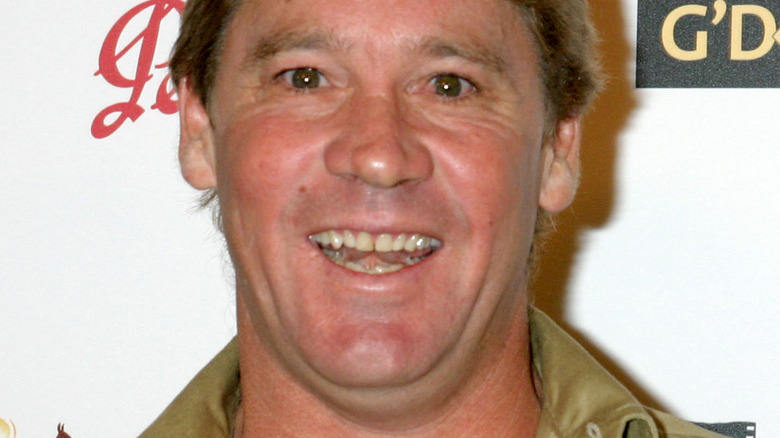 Steve Irwin laughing