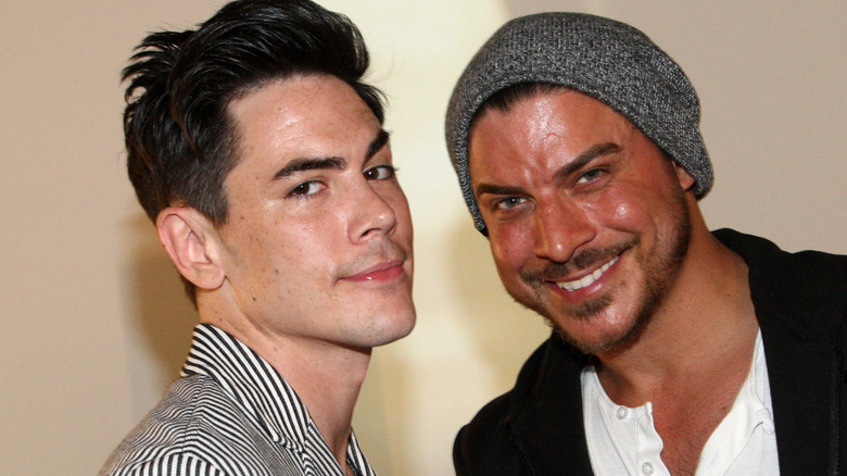 Tom Sandoval poses with Jax Taylor