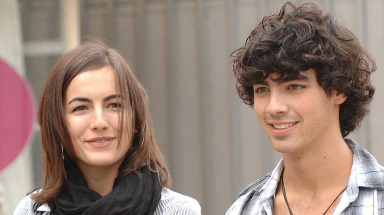 Camilla Belle and Joe Jonas smiling