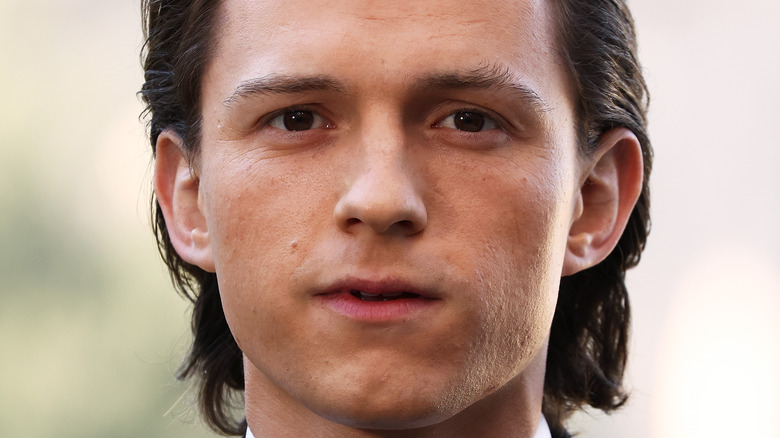 Tom Holland gazing in front
