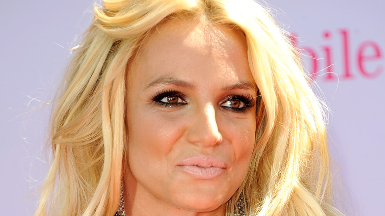 Britney Spears looking off to the side