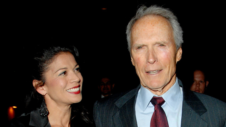 Dina Ruiz smiles at Clint Eastwood