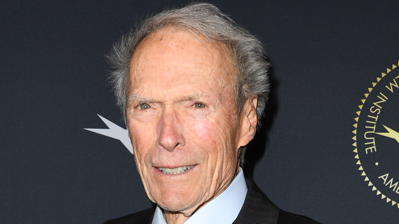 Clint Eastwood smiles