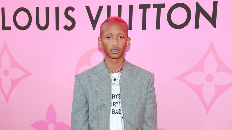 Jaden Smith with pink hair