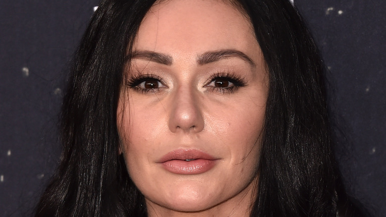 Jenni 'JWoww' Farley long eyelashes and lip