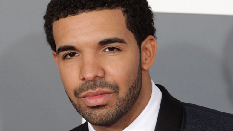 Drake poses for a red carpet photo