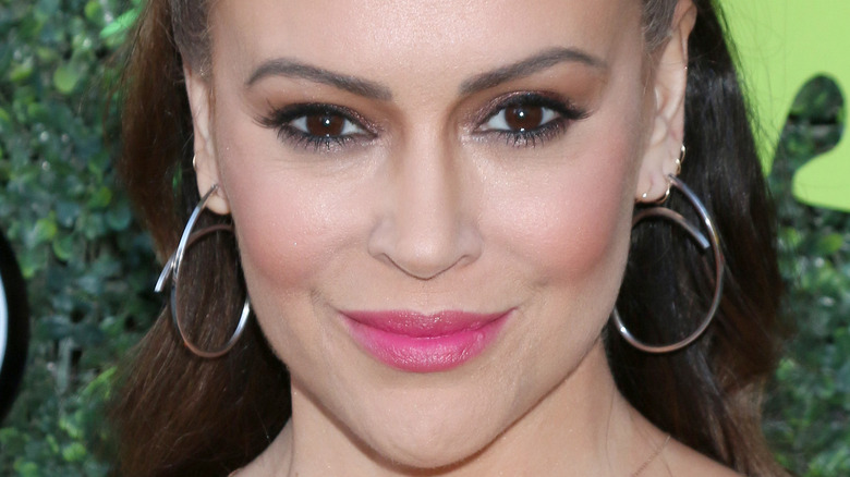 Alyssa Milano smiling