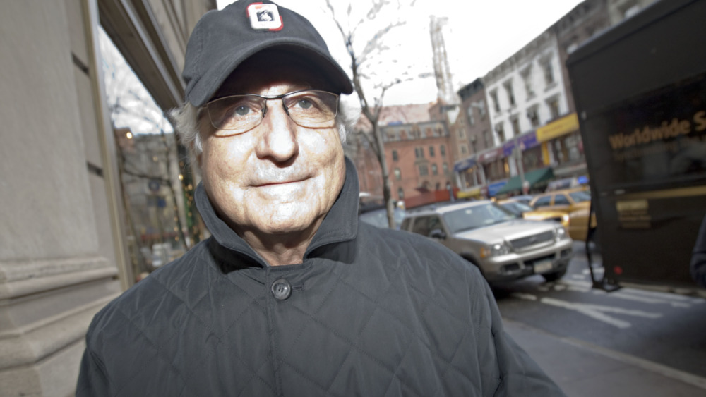 Bernie Madoff walking in New York City