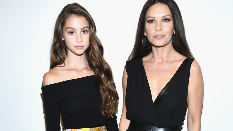 Carys Zeta Douglas posing with Catherine Zeta-Jones