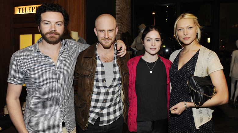 Danny Masterson, Ben Foster, and Laura Prepon posing