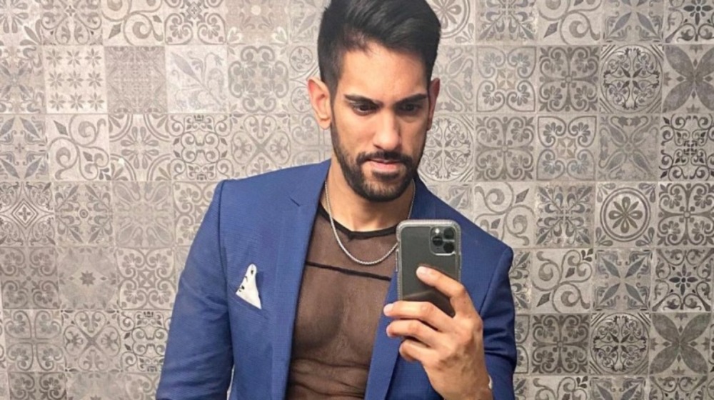 Amrit Kapai taking a selfie