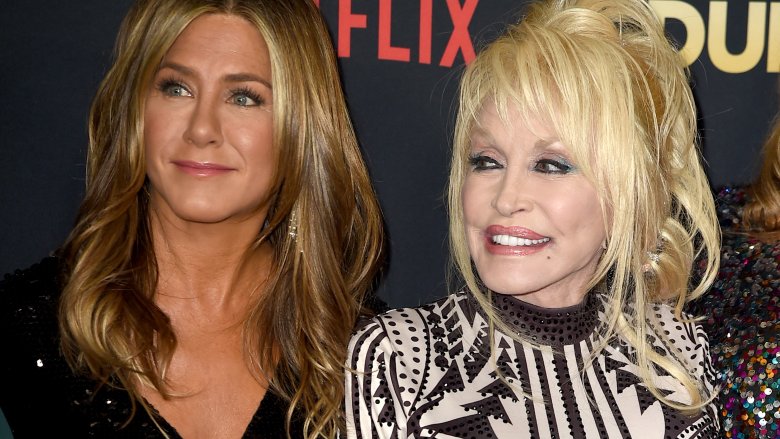 Dolly Parton and Jennifer Aniston