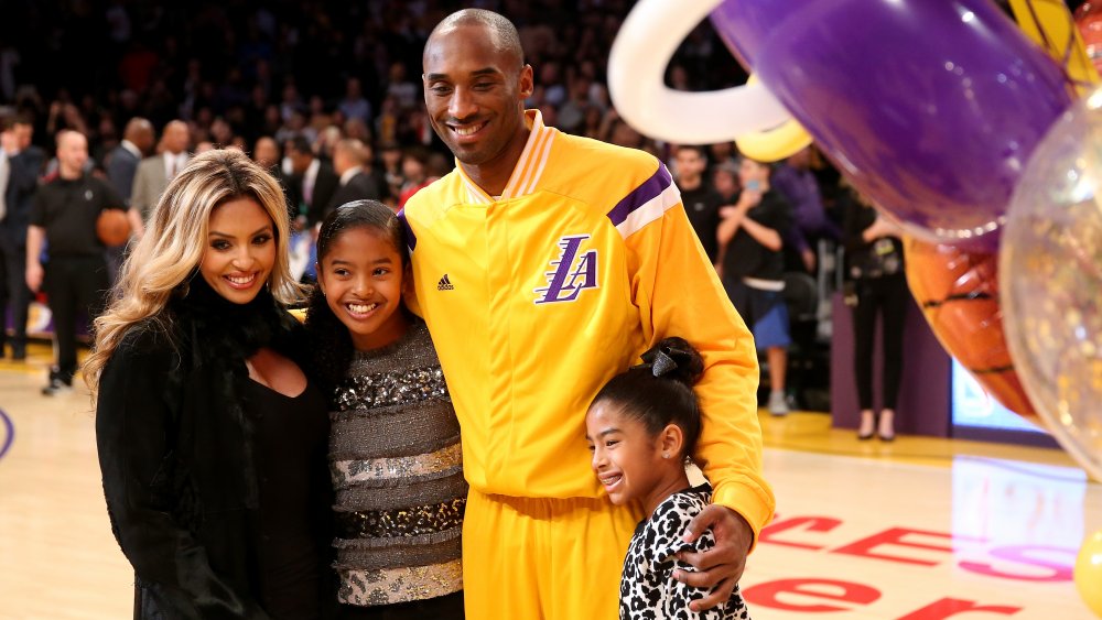 Kobe Bryant with family