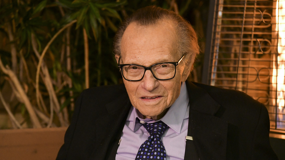 Larry King smiling in Las Vegas 