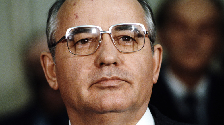 Mikhail Gorbachev, Russian Politburo member and second in line at the Kremlin