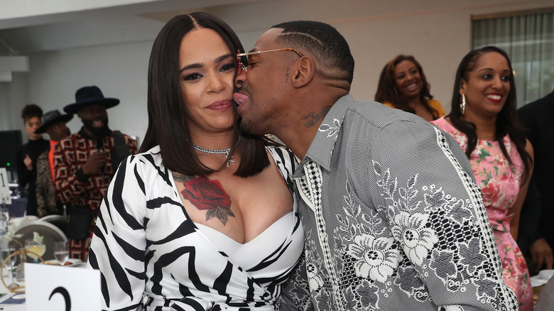 Faith Evans and Stevie J