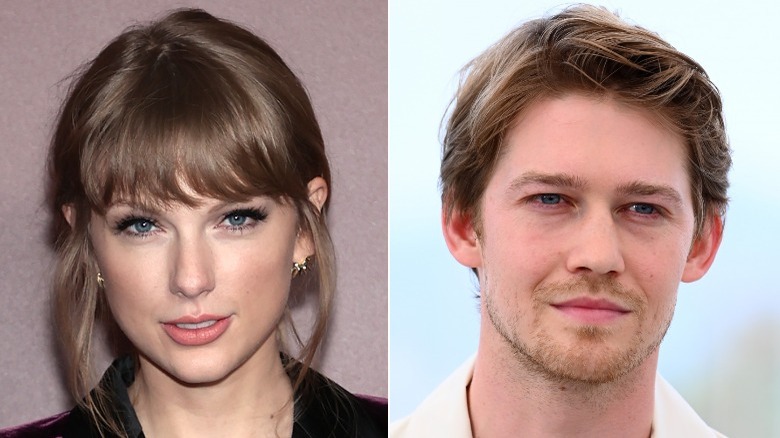 Taylor Swift and Joe Alwyn smiling