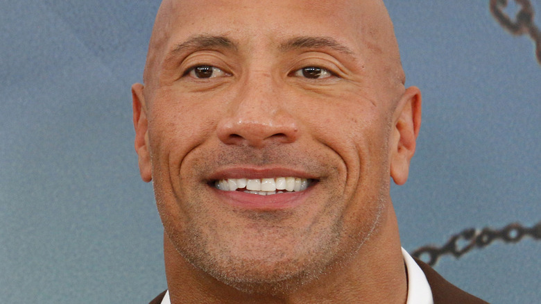 Dwayne Johnson smiling