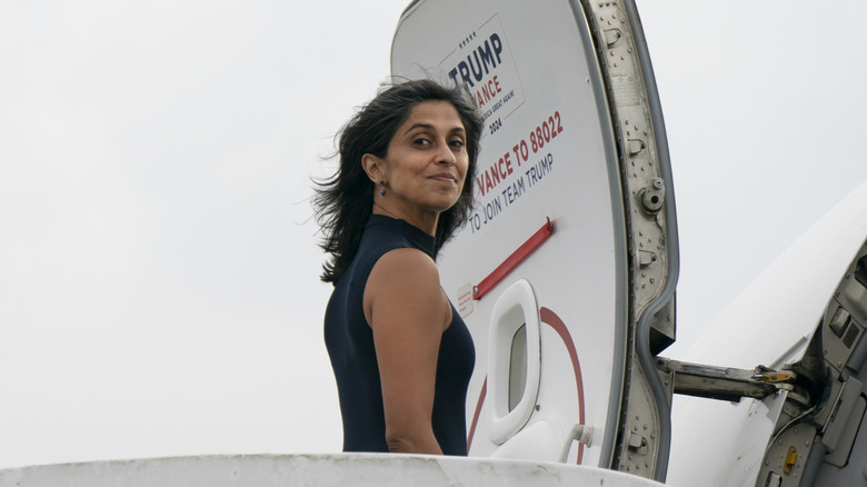 Usha Vance looking back