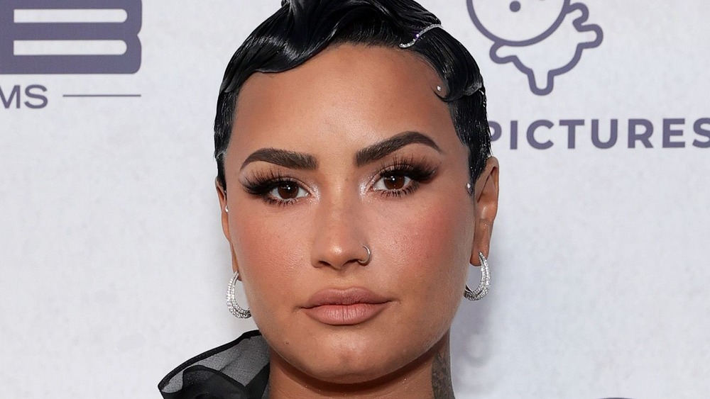 Demi Lovato neutral expression