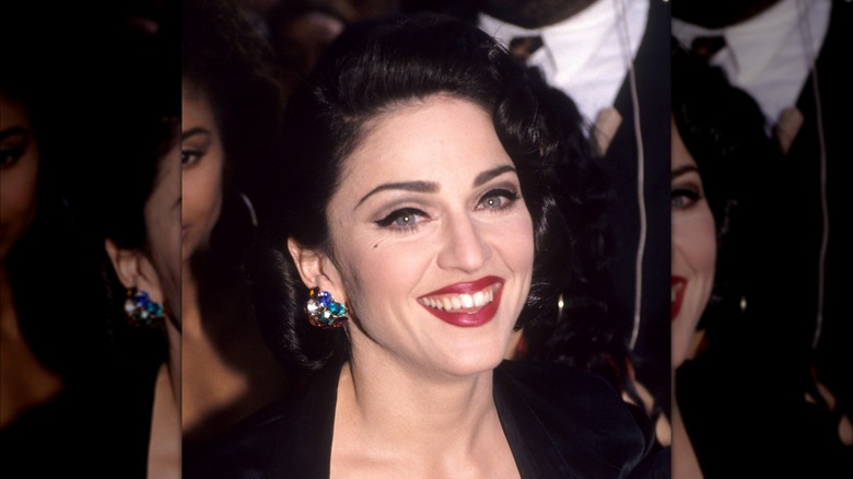 Madonna smiling