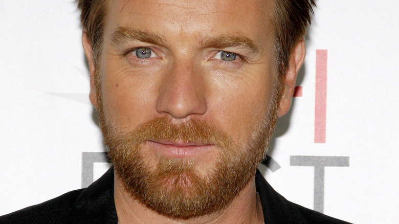 Ewan McGregor sports a beard