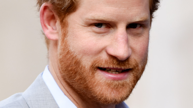 Prince Harry looking into the camera