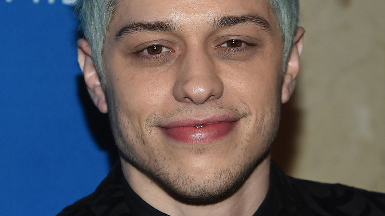 Pete Davidson blue hair