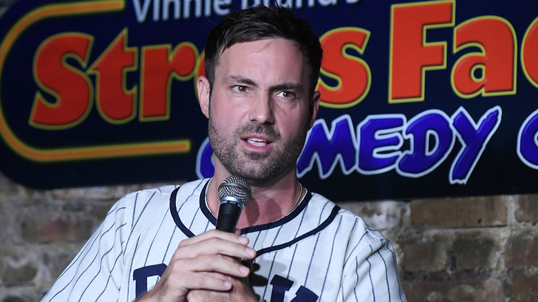Jeff Dye performs at The Stress Factory Comedy Club