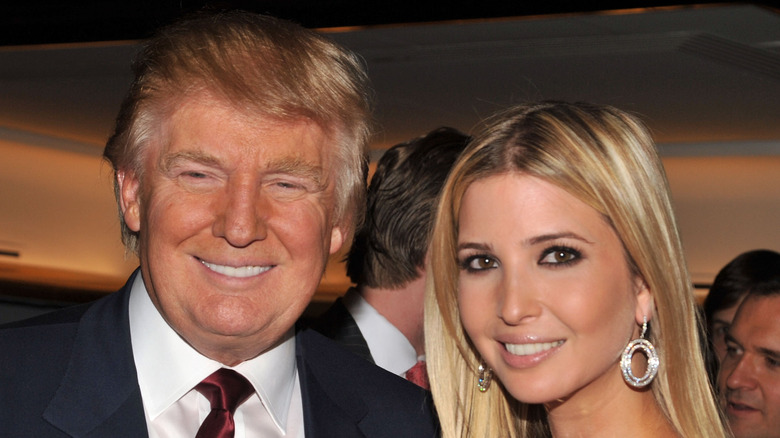 Donald and Ivanka Trump smile