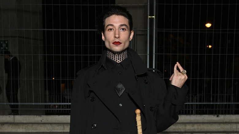 Ezra Miller posing