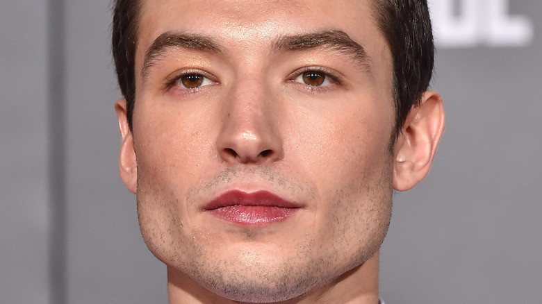 Ezra Miller arrives for the "Justice League" World Premiere