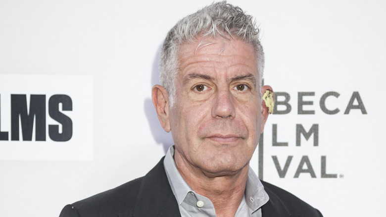 Anthony Bourdain posing in 2016