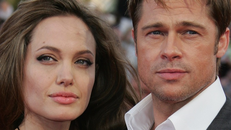 Angelina Jolie, Brad Pitt side-by-side