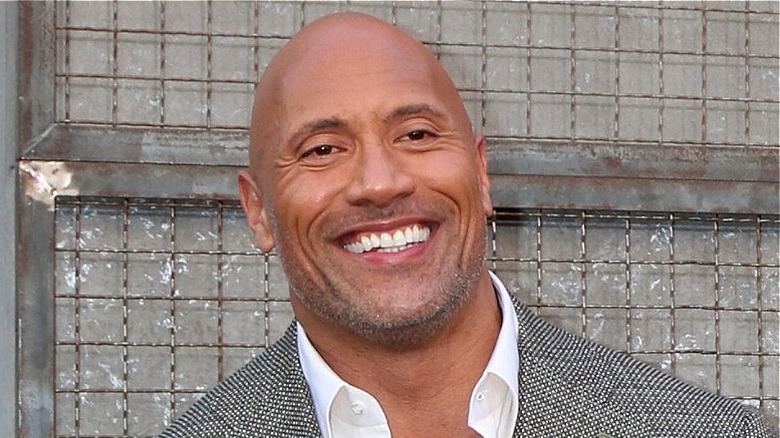 Dwayne Johnson smiling