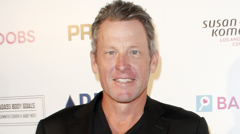Lance Armstrong smiling