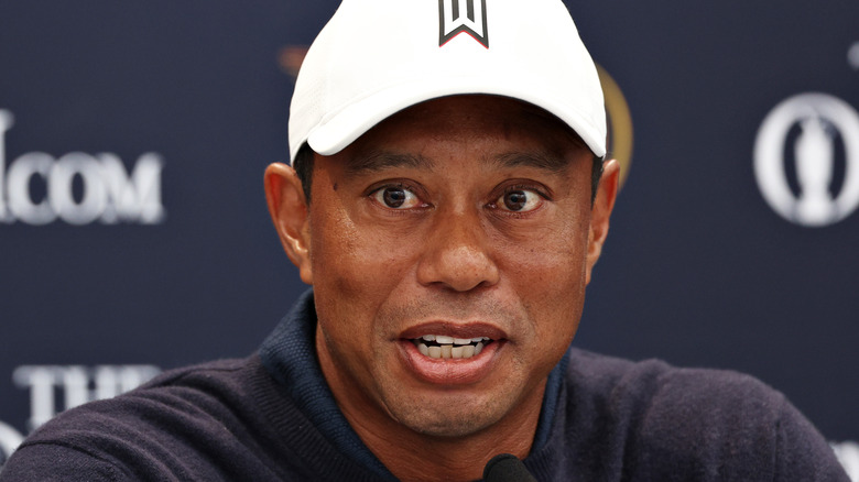 Tiger Woods speaking