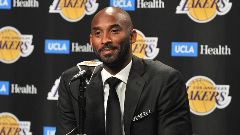Kobe Bryant smiling