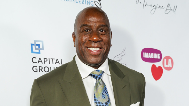 Magic Johnson smiling
