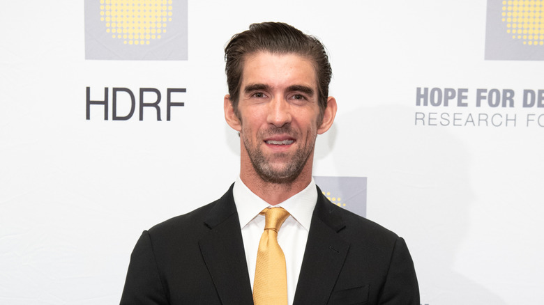 Michael Phelps smiling