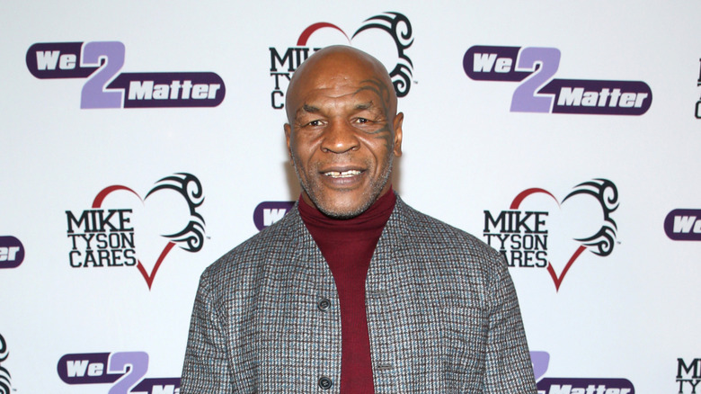 Mike Tyson smiling