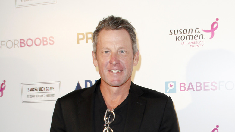 Lance Armstrong smiling