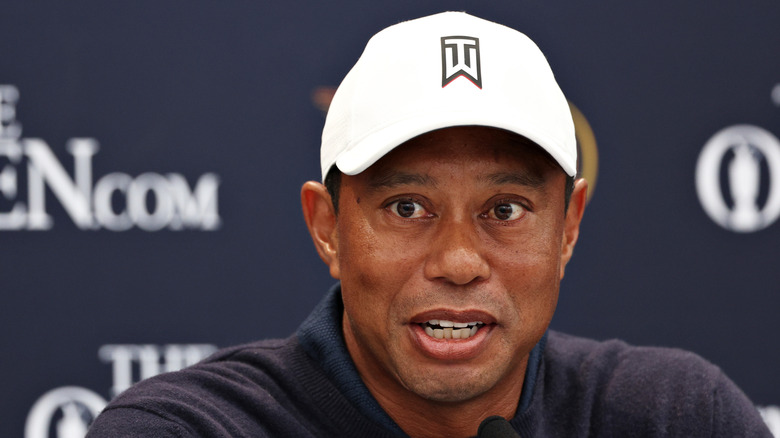 Tiger Woods speaking