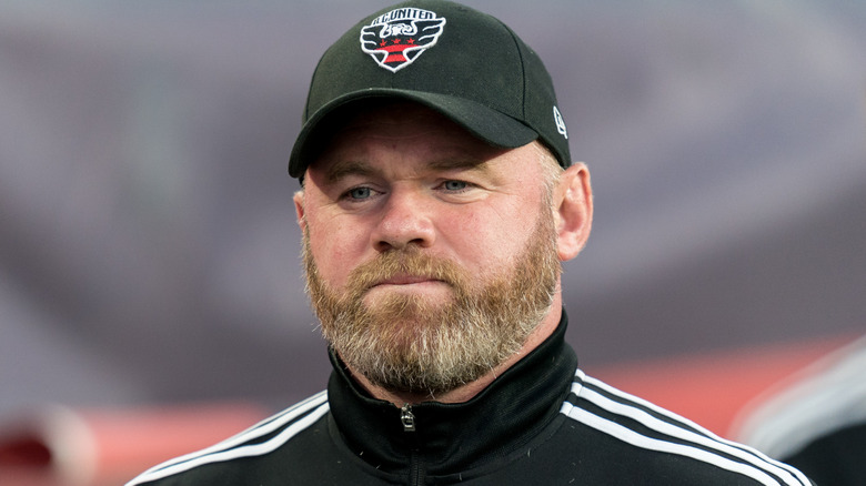 Wayne Rooney looking away