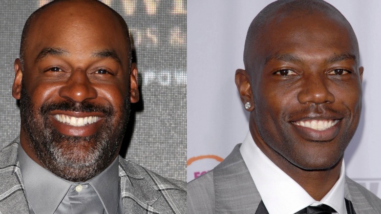 Terrell Owens and Donovan McNabb headshots