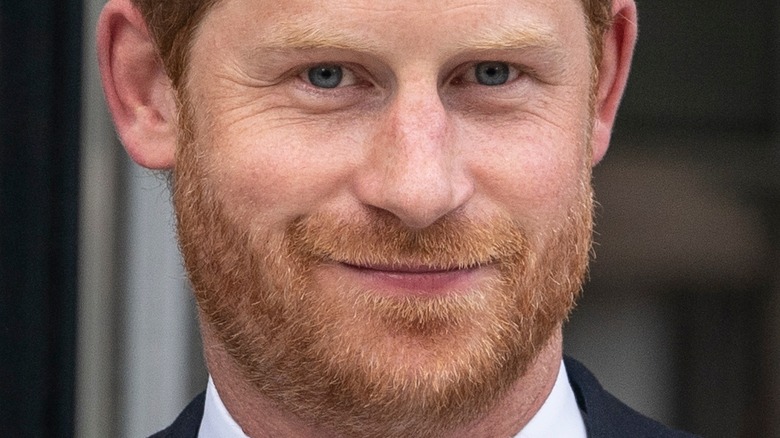 Prince Harry slight smile