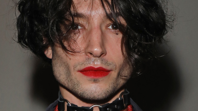 Ezra Miller posing