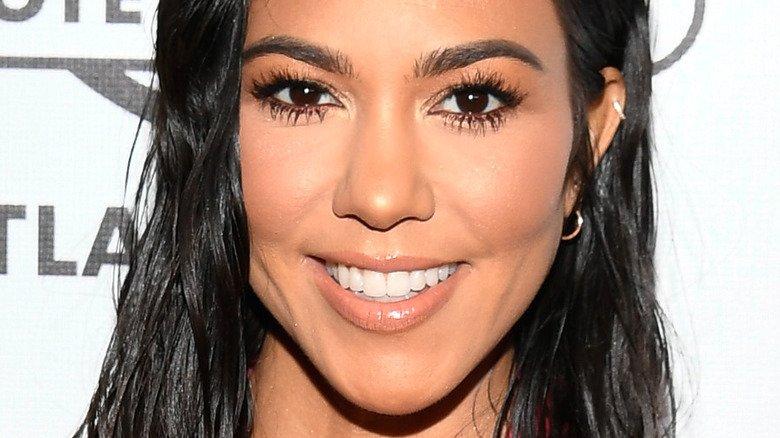 Kourtney Kardashian smiling