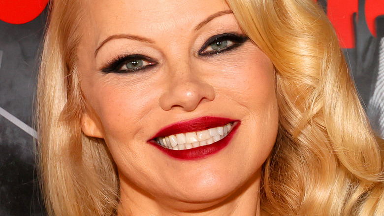 Pamela Anderson smiling