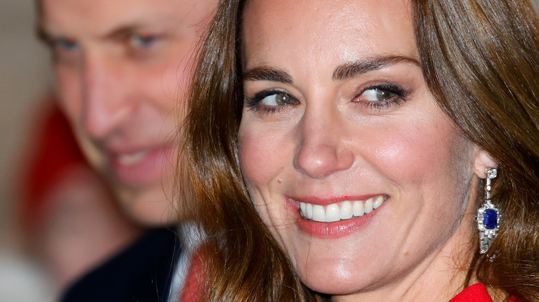 Prince William and Kate Middleton smiling